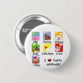 Vieh-T-Shirts und Geschenke Button (Vorne & Hinten)
