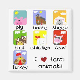 Vieh-T-Shirts und Geschenke Magnet