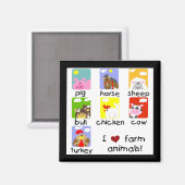 Vieh-T-Shirts und Geschenke Magnet (Vorderseite/Rückseite)