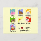 Vieh-T-Shirts und Geschenke Postkarte (Vorderseite)