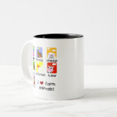 Vieh-T-Shirts und Geschenke Zweifarbige Tasse (Vorderseite Links)