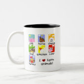 Vieh-T-Shirts und Geschenke Zweifarbige Tasse (Links)