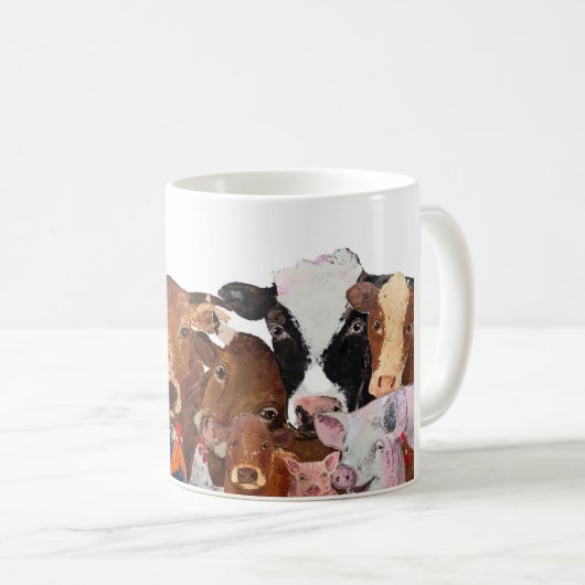 Vieh-Tasse Kaffeetasse (VorderseiteRechts)