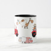Vieh und Traktor Tasse (Zentrum)