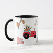 Vieh und Traktor Tasse (Links)