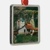 Vieh unter Scheunen SceneSkagway, AK Ornament Aus Metall (Rechts)