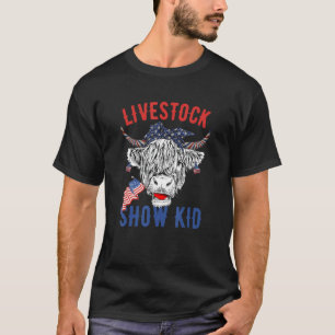 Viehausstellung Kind zeigt Kühe auf der Messe T-Shirt