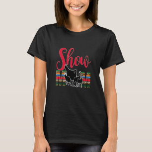 Viehausstellung Mutter Rind Cheetah Serape Geschen T-Shirt