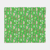 Viehbarnyard-rustikales Land-Ranch-Muster Fleecedecke (Vorderseite (Horizontal))