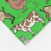 Viehbarnyard-rustikales Land-Ranch-Muster Fleecedecke (Ecke)