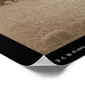 Viehbestand auf Moss Agate SD 1887 Poster (Ecke)