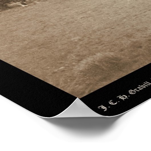 Viehbestand auf Moss Agate SD 1887 Poster (Ecke)