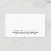 Viehgras auf dem Bauernhof Visitenkarte (Rückseite)