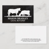 Viehgras auf dem Bauernhof Visitenkarte (Vorne/Hinten)