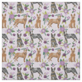 Viehhunde Lavendel Stoff (Muster)