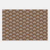 Viehrinde Stampede Brown Geschenkpapier Set (Vorderseite 3)