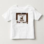Viehrinde Stampede Brown Kleinkind T-shirt (Vorderseite)