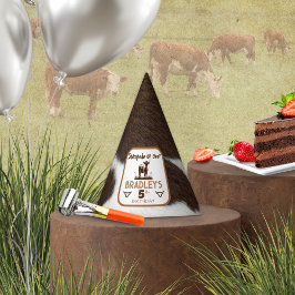 Viehrinder Stampede Brown Geburtstag Partyhütchen