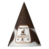 Viehrinder Stampede Brown Geburtstag Partyhütchen (Vorderseite)