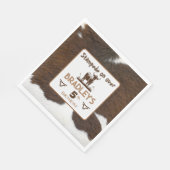 Viehrinder Stampede Brown Geburtstag Serviette (Ecke)