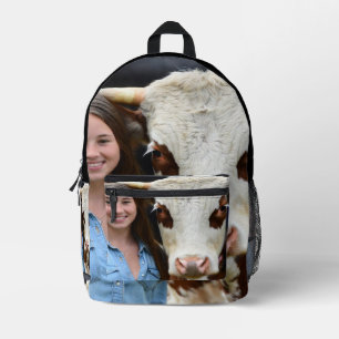 Viehschau-Kuh-Foto-Anpassung Bedruckter Rucksack