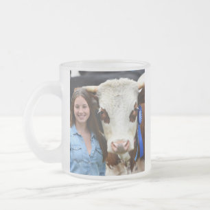 Viehschau-Kuh-Foto-Anpassung Mattglastasse