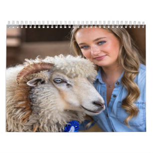 Viehschau-Schaf-Foto-Anpassung Kalender