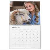 Viehschau-Schaf-Foto-Anpassung Kalender (Feb 2027)