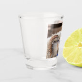 Viehschau-Schaf-Foto-Anpassung Schnapsglas (Links)