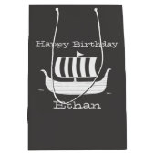 Viehschiff/Langboot mit benutzerdefinierter Hinter Mittlere Geschenktüte (Vorderseite)