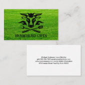 Viehzucht | Grashintergrund Visitenkarte (Vorne/Hinten)