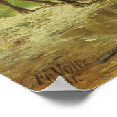 Viehzucht in einer Flusslandschaft Poster (Ecke)