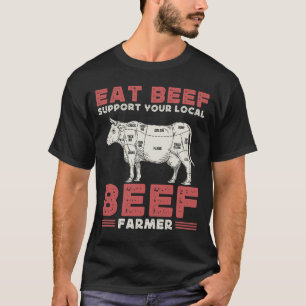 Viehzucht Landwirtschaft Rindfleisch Lover T-Shirt