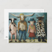 Viehzucht Postkarte (Vorne/Hinten)