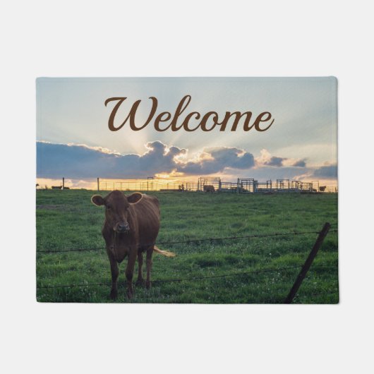 Viehzucht Sunset Welcome Doormat Fußmatte (Vorderseite)