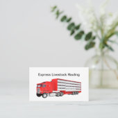 Viehzucht und Transport Visitenkarte (Stehend Vorderseite)