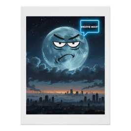 Viel atmen? - Wenn der Mond sprechen könnte Poster