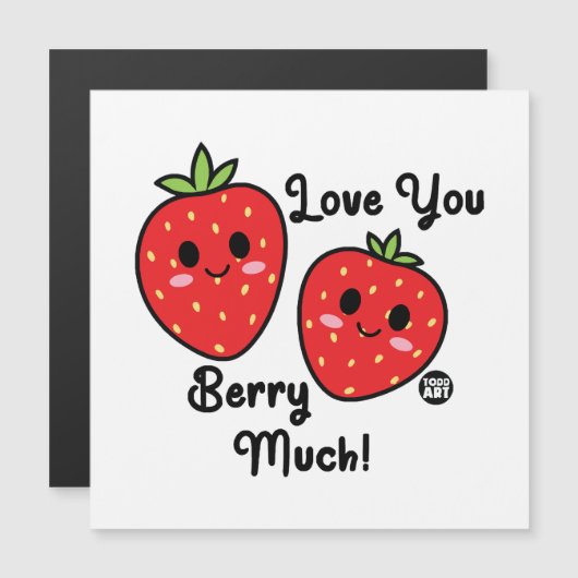 viel Beere Magnetkarte (Vorne/Hinten)