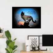 Viel besser Blick Katze Haiku Poster (Heimbüro)