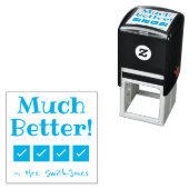 "Viel besser!" Briefmarke zu Gummi Permastempel (Beispiel)