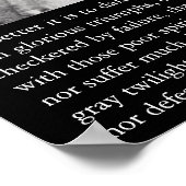 Viel besser ist es, mächtige Dinge zu wagen. Poster (Ecke)