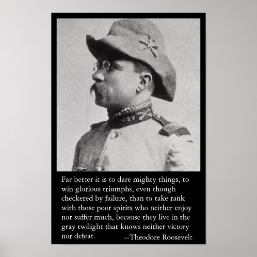 Viel besser ist es, mächtige Dinge zu wagen. Poster (Vorne)