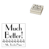 "Viel besser!" + Name des Lehrers Gummistempel (Stempel)