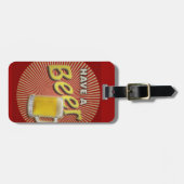 Viel Bier! Gepäckanhänger (Vorderseite horizontal)