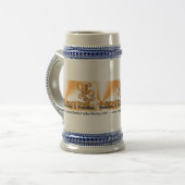 Viel Bier - Stine Bierglas (Vorderseite Links)