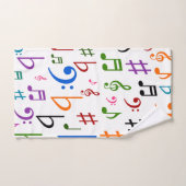 Viel bunter Musiknoten und Symbol-Tuch-Set Badhandtuch Set (Handtuch)