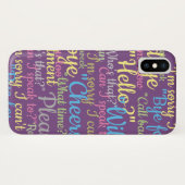 Viel Chatter Design Case-Mate iPhone Hülle (Rückseite (Horizontal))