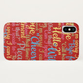 Viel Chatter Design Case-Mate iPhone Hülle (Rückseite (Horizontal))