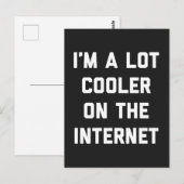 Viel Cooler auf dem Internet-Zitat Postkarte (Vorne/Hinten)