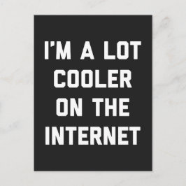 Viel Cooler auf dem Internet-Zitat Postkarte